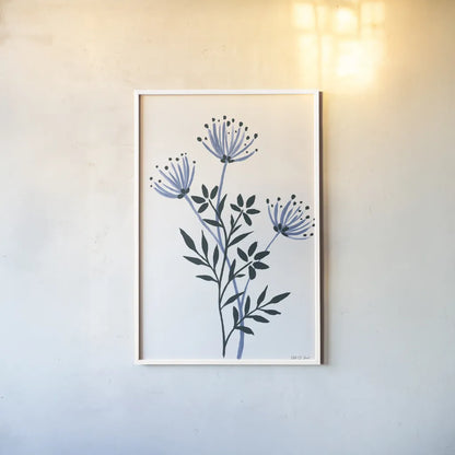 French Country Botanicals II by Yvette St. Amant. shown as a paper print in a white frame. Available as a archival giclee rolled canvas, fine art paper, or poster print. SKU 93604h.