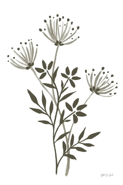 French Country Botanicals Neutral II by Yvette St. Amant. SKU 93718h. Archival Giclee Fine art print for wall decor.