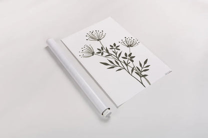 French Country Botanicals Neutral II by Yvette St. Amant. shown as a rolled paper print. Available as archival giclee rolled canvas, fine art paper, or poster print. SKU 93718h.