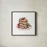 Frosted Traditions I by Yvette St. Amant. Shown in a sleek black glass frame for a contemporary gallery look. Available as an archival giclee rolled canvas, fine art paper, or poster print. SKU 101603a.