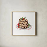 Frosted Traditions I by Yvette St. Amant. Shown in a natural wood glass frame for a timeless modern aesthetic. Available as an archival giclee rolled canvas, fine art paper, or poster print. SKU 101603a.