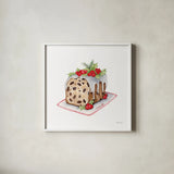 Frosted Traditions II by Yvette St. Amant. Shown in a crisp white glass frame for a clean and minimalist style. Available as an archival giclee rolled canvas, fine art paper, or poster print. SKU 101604a.