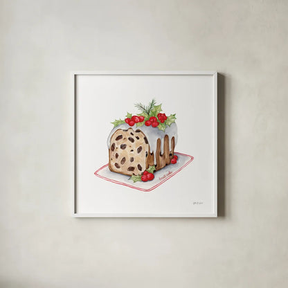 Frosted Traditions II by Yvette St. Amant. Shown in a crisp white glass frame for a clean and minimalist style. Available as an archival giclee rolled canvas, fine art paper, or poster print. SKU 101604a.