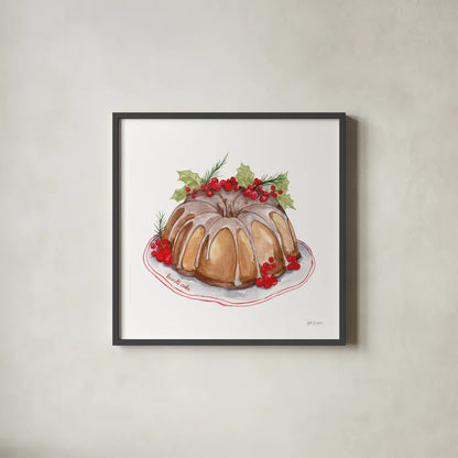 Frosted Traditions III by Yvette St. Amant. Shown in a sleek black glass frame for a contemporary gallery look. Available as an archival giclee rolled canvas, fine art paper, or poster print. SKU 101605a.
