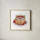 Frosted Traditions III by Yvette St. Amant. Shown in a natural wood glass frame for a timeless modern aesthetic. Available as an archival giclee rolled canvas, fine art paper, or poster print. SKU 101605a.