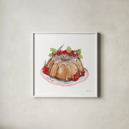 Frosted Traditions III by Yvette St. Amant. Shown in a crisp white glass frame for a clean and minimalist style. Available as an archival giclee rolled canvas, fine art paper, or poster print. SKU 101605a.