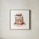 Frosted Traditions IV by Yvette St. Amant. Shown in a natural wood glass frame for a timeless modern aesthetic. Available as an archival giclee rolled canvas, fine art paper, or poster print. SKU 101606a.