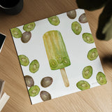 Fruity Popsicles IV by Yvette St. Amant. Shown as a detailed flat fine art print, highlighting archival giclee quality. Available as an archival giclee rolled canvas, fine art paper, or poster print. SKU 93511a.