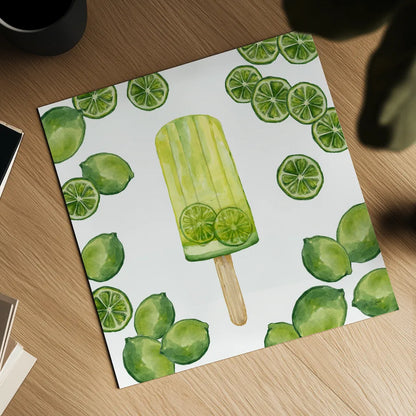 Fruity Popsicles VIII by Yvette St. Amant. Shown as a detailed flat fine art print, highlighting archival giclee quality. Available as an archival giclee rolled canvas, fine art paper, or poster print. SKU 93515a.