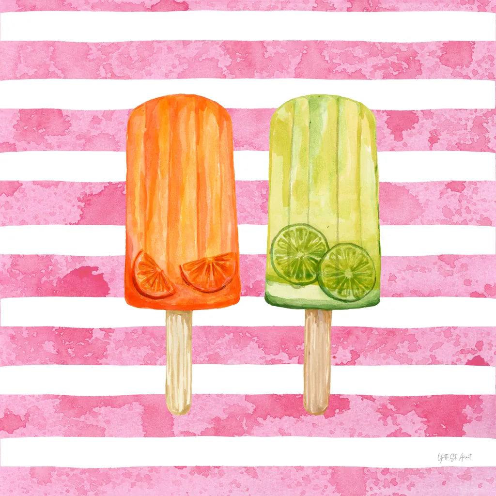 Fruity Popsicles X by Yvette St. Amant. SKU 93517a. Archival Giclee Fine art print for wall decor.