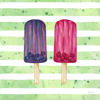 Fruity Popsicles XI by Yvette St. Amant. SKU 93518a. Archival Giclee Fine art print for wall decor.