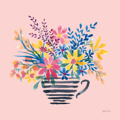 Fun Florals I by Yvette St. Amant. SKU 94731a. Archival Giclee Fine art print for wall decor.