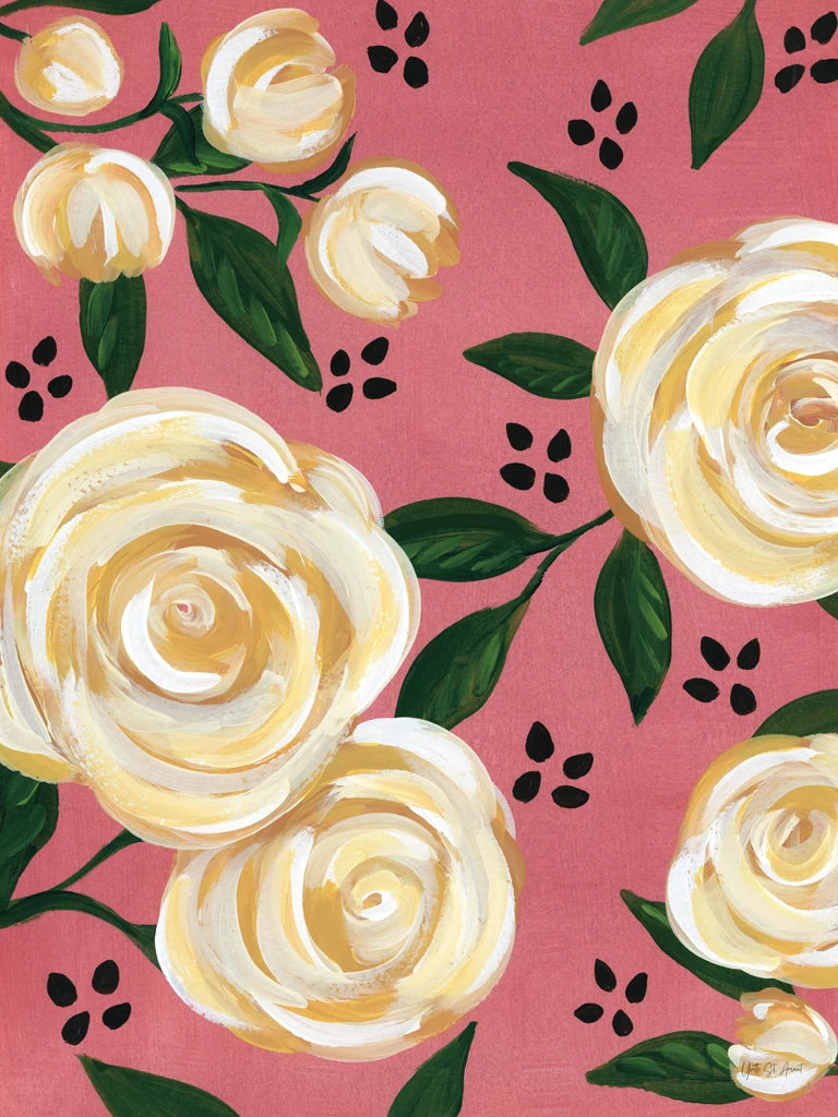 Garden Roses I by Yvette St. Amant