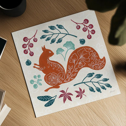 Gathering Berries by Yvette St. Amant. Shown as a detailed flat fine art print, highlighting archival giclee quality. Available as an archival giclee rolled canvas, fine art paper, or poster print. SKU 91382a.