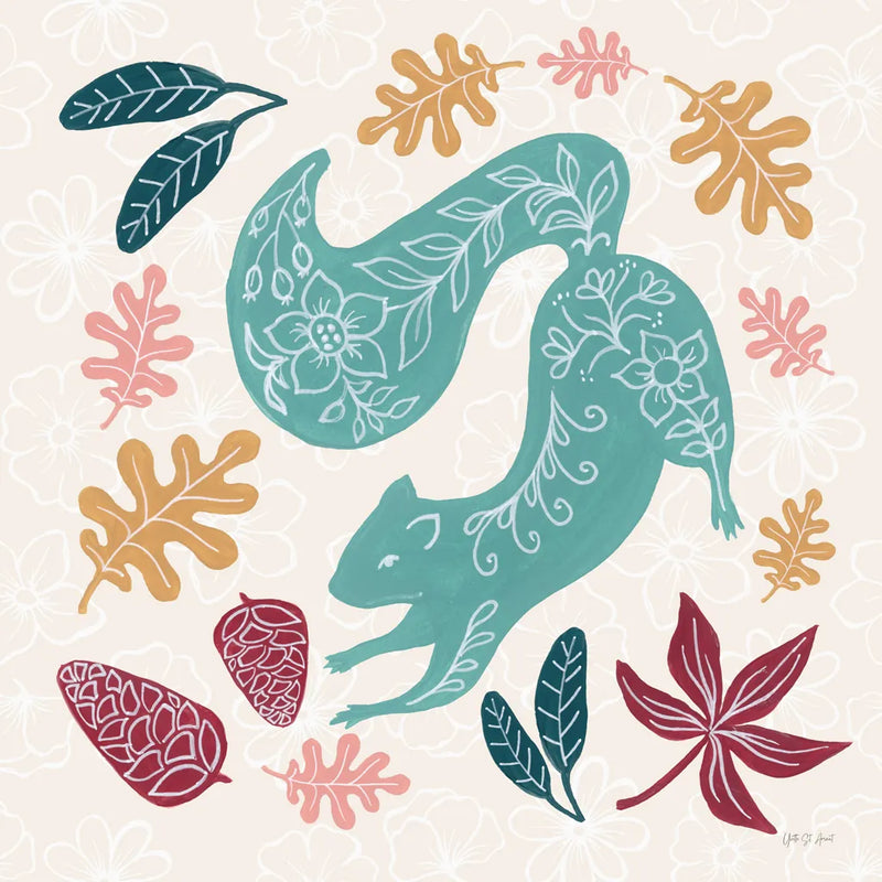 Gathering Pinecones by Yvette St. Amant. SKU 91384a. Archival Giclee Fine art print for wall decor.