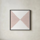 Geo Abstract II by Yvette St. Amant. Shown in a sleek black glass frame for a contemporary gallery look. Available as an archival giclee rolled canvas, fine art paper, or poster print. SKU 103103a.