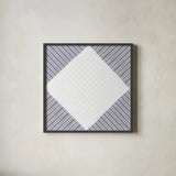 Geo Abstract IV by Yvette St. Amant. Shown in a sleek black glass frame for a contemporary gallery look. Available as an archival giclee rolled canvas, fine art paper, or poster print. SKU 103105a.
