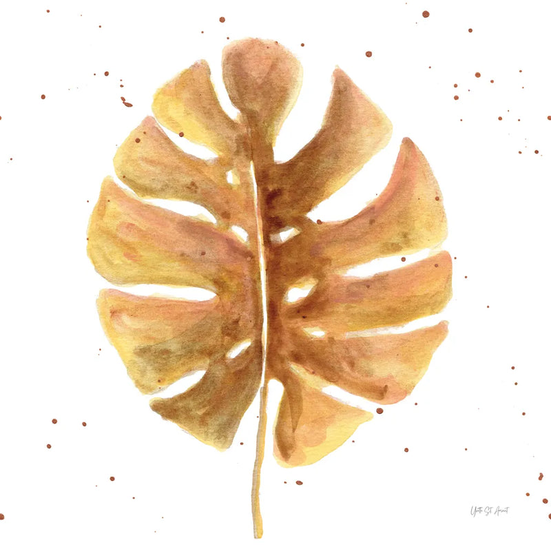 Golden Palm II by Yvette St. Amant. SKU 89176a. Archival Giclee Fine art print for wall decor.