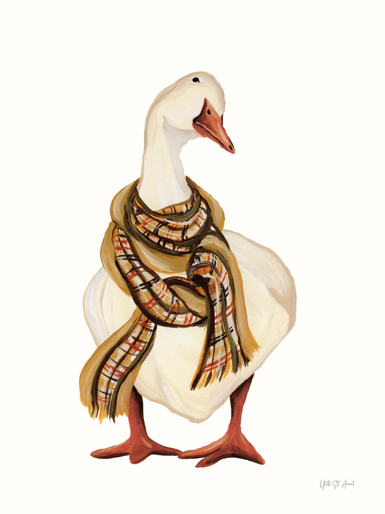 Goose with Scarf by Yvette St. Amant