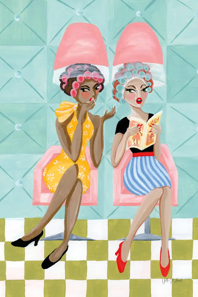 Gossip Girls by Yvette St. Amant. SKU 100346h. Archival Giclee Fine art print for wall decor.