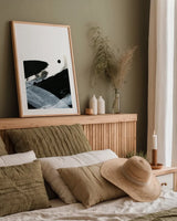 Gradient Movement II by Yvette St. Amant. shown as a paper print in a natural frame. Available as a archival giclee rolled canvas, fine art paper, or poster print. SKU 88250h.