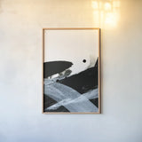 Gradient Movement II by Yvette St. Amant. shown as a paper print in a natural frame. Available as a archival giclee rolled canvas, fine art paper, or poster print. SKU 88250h.