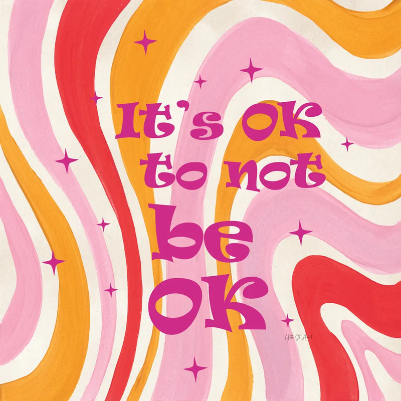 Groovy to be OK by Yvette St. Amant. SKU 101430a. Archival Giclee Fine art print for wall decor.
