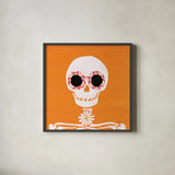 Hallo-Retro II by Yvette St. Amant. Shown in a sleek black glass frame for a contemporary gallery look. Available as an archival giclee rolled canvas, fine art paper, or poster print. SKU 99816a.
