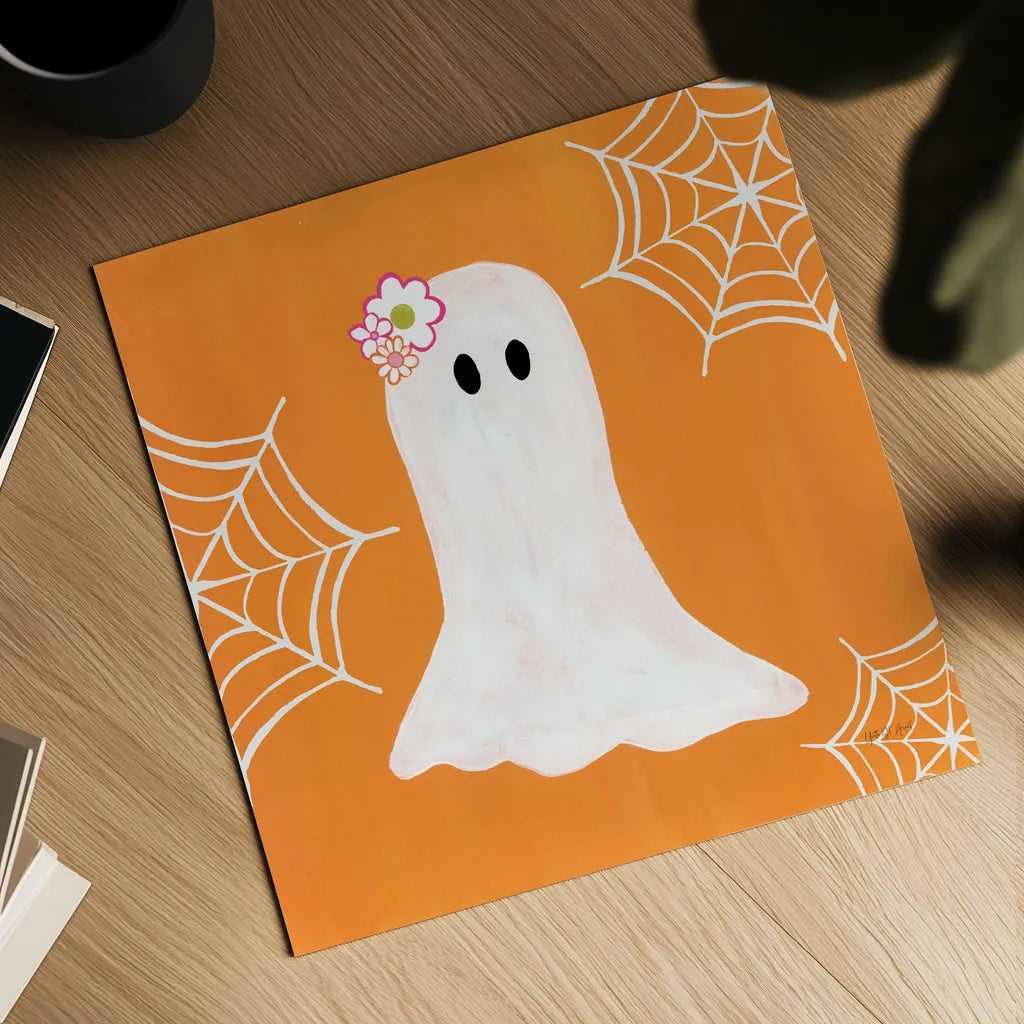 Hallo-Retro III by Yvette St. Amant. Shown as a detailed flat fine art print, highlighting archival giclee quality. Available as an archival giclee rolled canvas, fine art paper, or poster print. SKU 99817a.