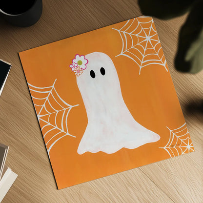 Hallo-Retro III by Yvette St. Amant. Shown as a detailed flat fine art print, highlighting archival giclee quality. Available as an archival giclee rolled canvas, fine art paper, or poster print. SKU 99817a.