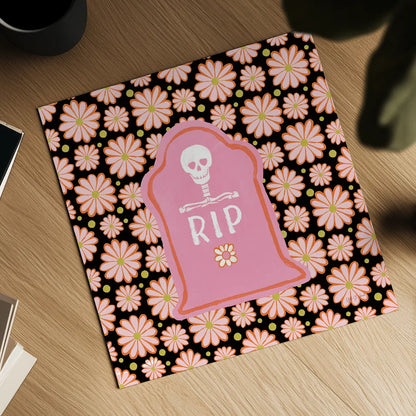 Hallo-Retro IX by Yvette St. Amant. Shown as a detailed flat fine art print, highlighting archival giclee quality. Available as an archival giclee rolled canvas, fine art paper, or poster print. SKU 99823a.