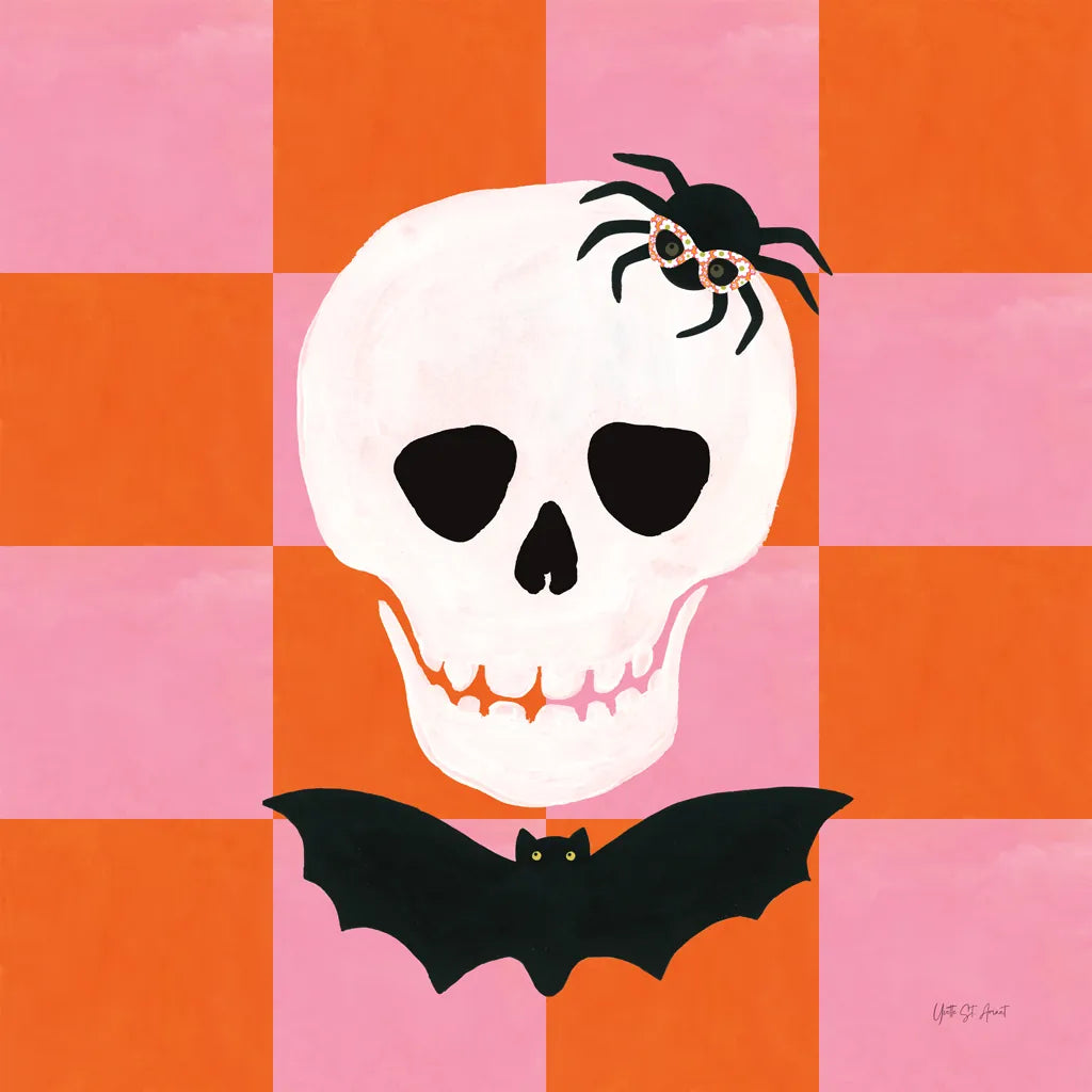 Hallo-Retro VI by Yvette St. Amant. SKU 99820a. Archival Giclee Fine art print for wall decor.