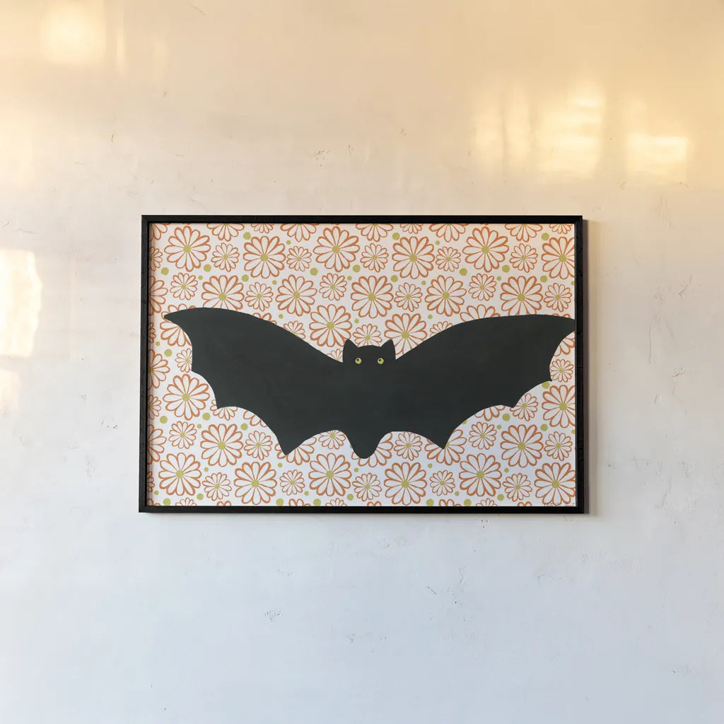 Hallo-Retro VIII by Yvette St. Amant. shown as a paper print in a black flame. Available as a archival giclee rolled canvas, fine art paper, or poster print. SKU 99822i.