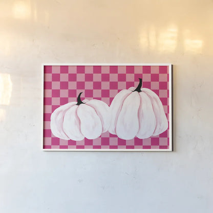 Hallo-Retro XIII by Yvette St. Amant. shown as a paper print in a white frame. Available as a archival giclee rolled canvas, fine art paper, or poster print. SKU 99827i.