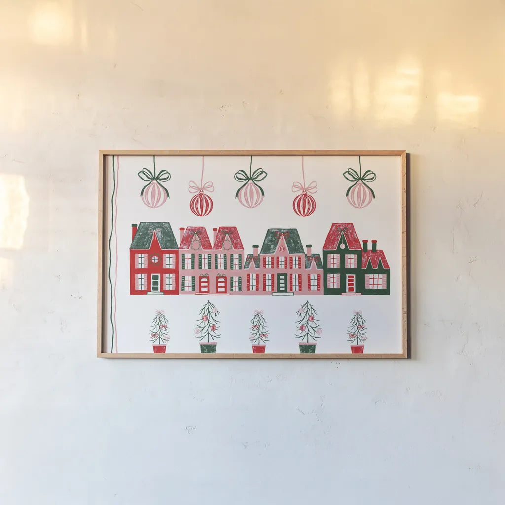 Hearth and Home IX by Yvette St. Amant. shown as a paper print in a natural frame. Available as a archival giclee rolled canvas, fine art paper, or poster print. SKU 100017i.