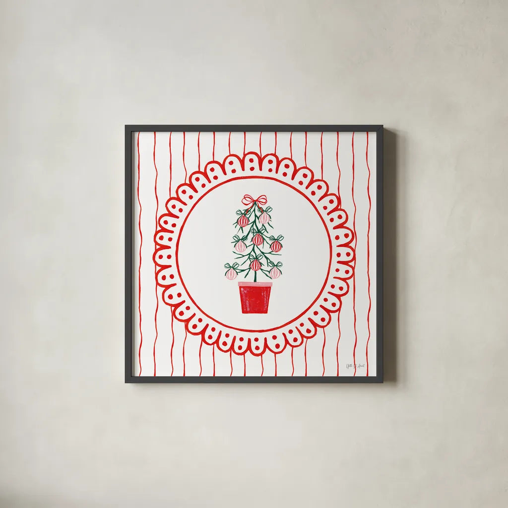 Hearth and Home V by Yvette St. Amant. Shown in a sleek black glass frame for a contemporary gallery look. Available as an archival giclee rolled canvas, fine art paper, or poster print. SKU 100013a.