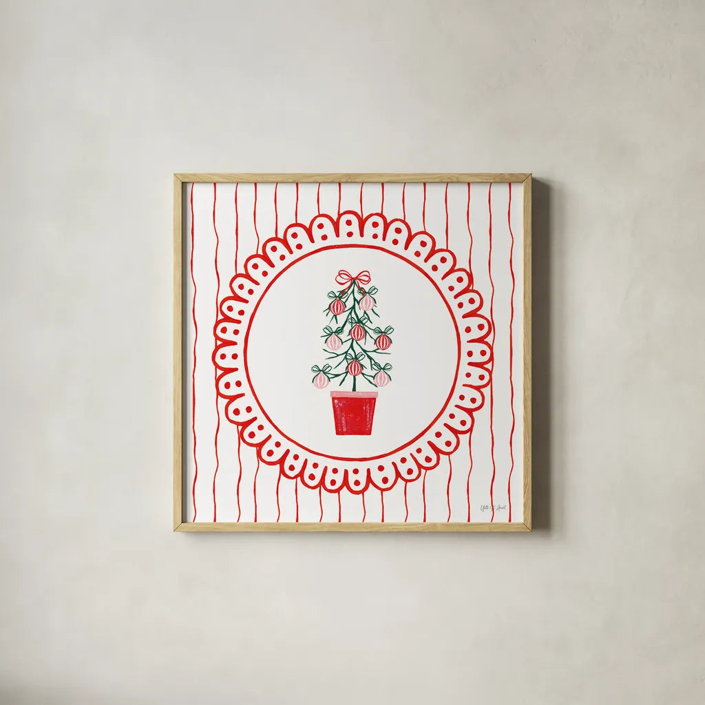 Hearth and Home V by Yvette St. Amant. Shown in a natural wood glass frame for a timeless modern aesthetic. Available as an archival giclee rolled canvas, fine art paper, or poster print. SKU 100013a.