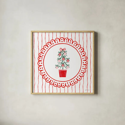 Hearth and Home V by Yvette St. Amant. Shown in a natural wood glass frame for a timeless modern aesthetic. Available as an archival giclee rolled canvas, fine art paper, or poster print. SKU 100013a.