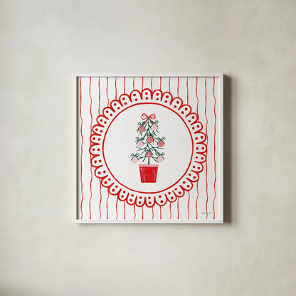 Hearth and Home V by Yvette St. Amant. Shown in a crisp white glass frame for a clean and minimalist style. Available as an archival giclee rolled canvas, fine art paper, or poster print. SKU 100013a.