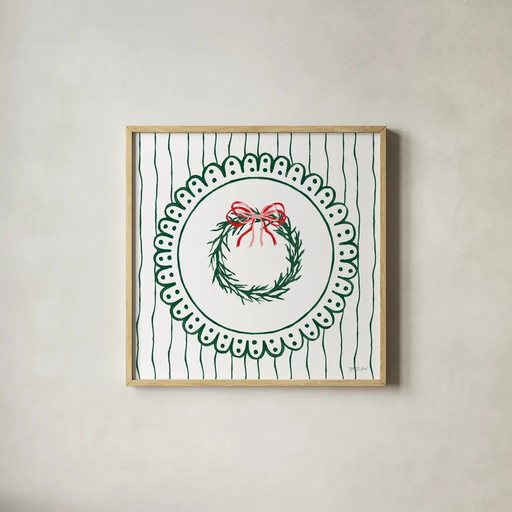 Hearth and Home VI by Yvette St. Amant. Shown in a natural wood glass frame for a timeless modern aesthetic. Available as an archival giclee rolled canvas, fine art paper, or poster print. SKU 100014a.