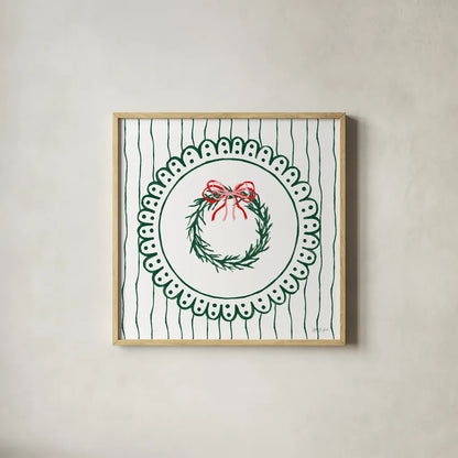 Hearth and Home VI by Yvette St. Amant. Shown in a natural wood glass frame for a timeless modern aesthetic. Available as an archival giclee rolled canvas, fine art paper, or poster print. SKU 100014a.