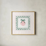 Hearth and Home VII by Yvette St. Amant. Shown in a natural wood glass frame for a timeless modern aesthetic. Available as an archival giclee rolled canvas, fine art paper, or poster print. SKU 100015a.
