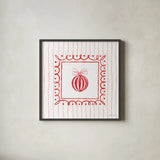 Hearth and Home VIII by Yvette St. Amant. Shown in a sleek black glass frame for a contemporary gallery look. Available as an archival giclee rolled canvas, fine art paper, or poster print. SKU 100016a.