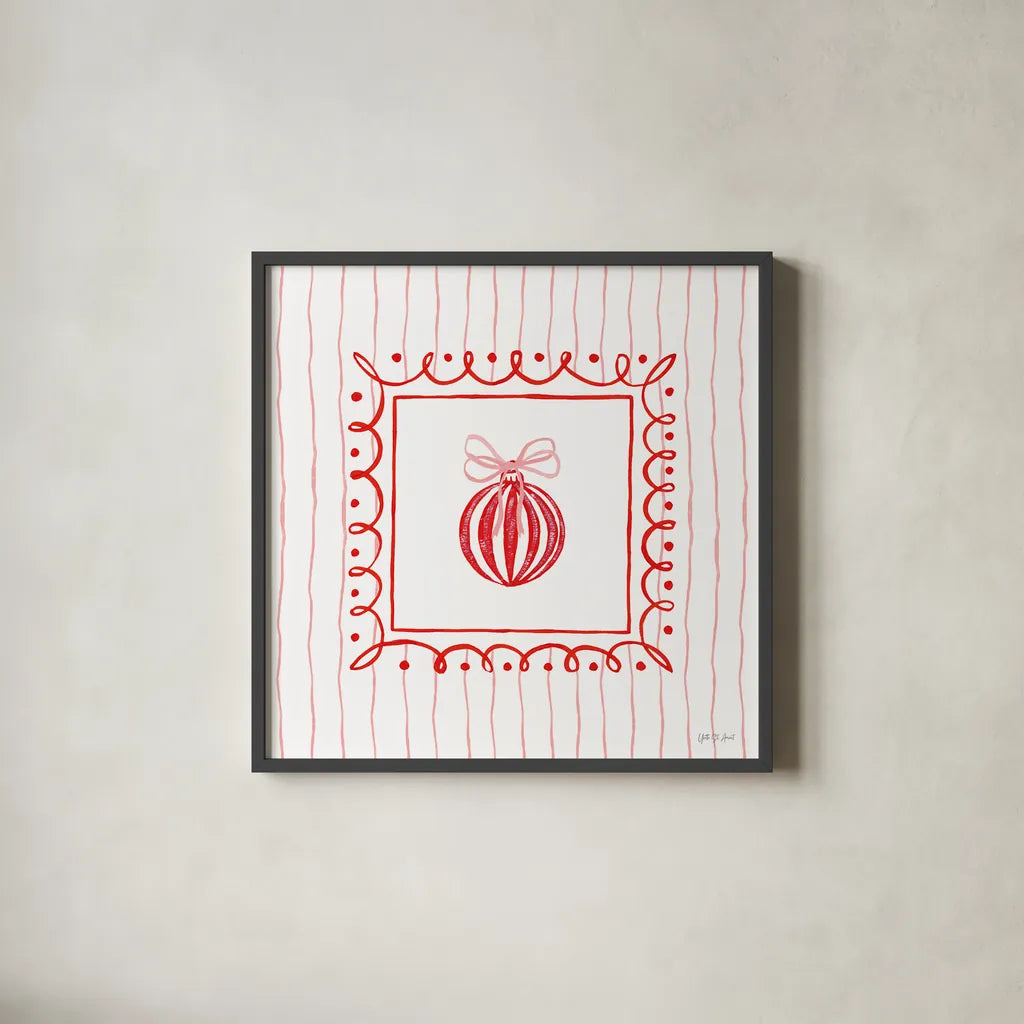 Hearth and Home VIII by Yvette St. Amant. Shown in a sleek black glass frame for a contemporary gallery look. Available as an archival giclee rolled canvas, fine art paper, or poster print. SKU 100016a.