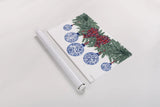 Holiday Tartan and Chinoiserie I by Yvette St. Amant. shown as a rolled paper print. Available as archival giclee rolled canvas, fine art paper, or poster print. SKU 102441i.
