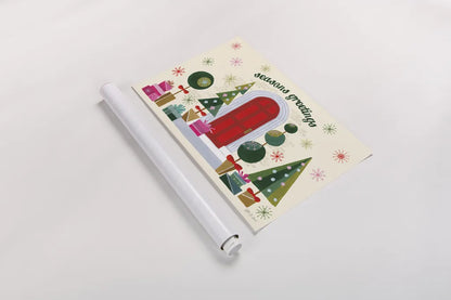 Home for the Holidays I by Yvette St. Amant. shown as a rolled paper print. Available as archival giclee rolled canvas, fine art paper, or poster print. SKU 95351i.