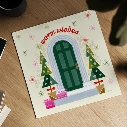 Home for the Holidays II by Yvette St. Amant. Shown as a detailed flat fine art print, highlighting archival giclee quality. Available as an archival giclee rolled canvas, fine art paper, or poster print. SKU 95352a.