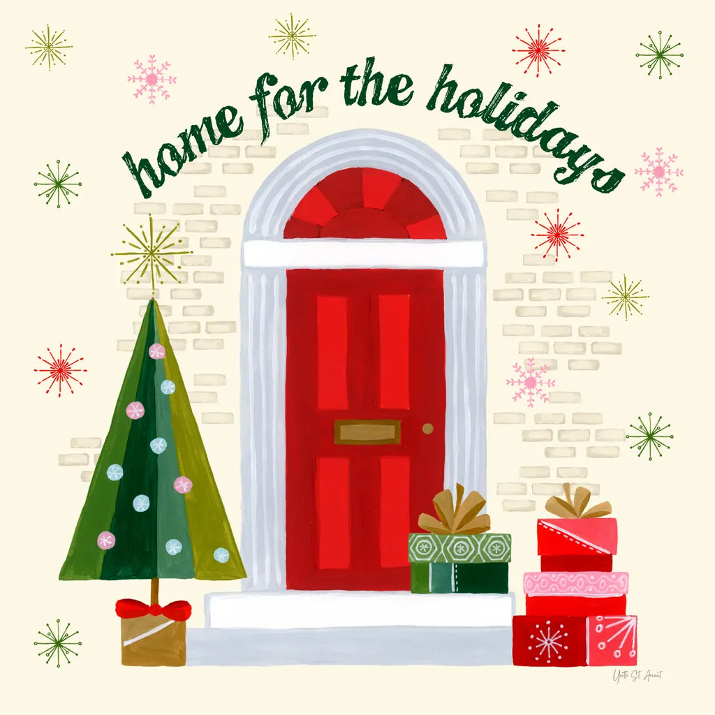 Home for the Holidays IV by Yvette St. Amant. SKU 95354a. Archival Giclee Fine art print for wall decor.