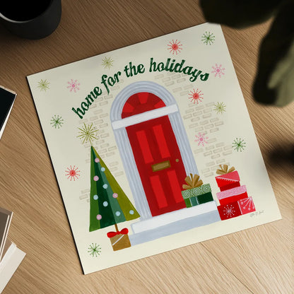 Home for the Holidays IV by Yvette St. Amant. Shown as a detailed flat fine art print, highlighting archival giclee quality. Available as an archival giclee rolled canvas, fine art paper, or poster print. SKU 95354a.