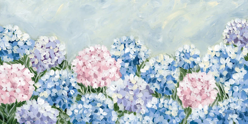 Hydrangea Meadow I Pink by Yvette St. Amant